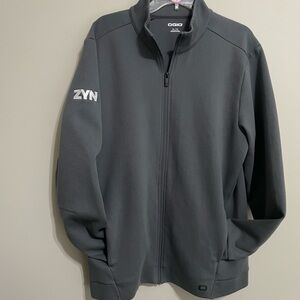 OGIO‎ Gray Full-Zip Jacket~custom design ~ZYN~Size XL